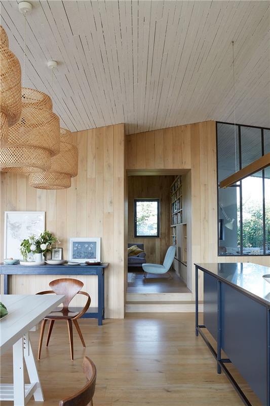 ονειρεμένο σπίτι ξύλινο μεταλλικό γυαλί