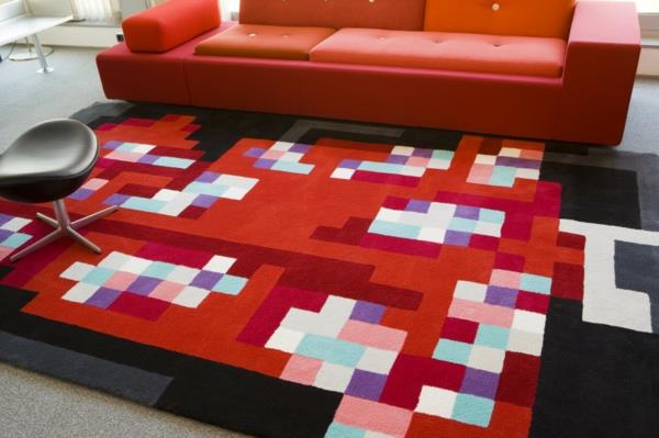 όνειρο χαλί μοντέρνο ψηφιακό μοτίβο φωτεινά χρώματα mundoalfombra