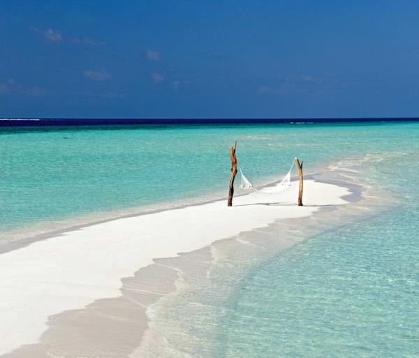 ονειρεμένες διακοπές στις Μαλδίβες επίπλωση ιδεών νησί στυλ αιώρα λευκή
