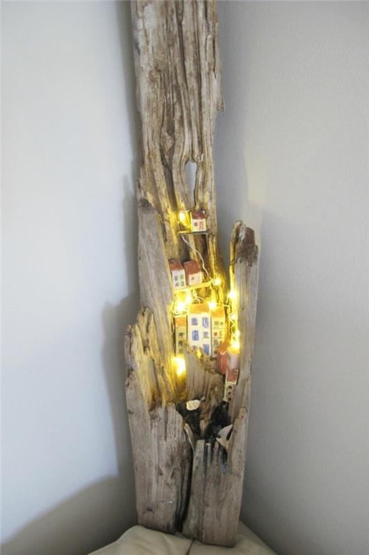λάμπα driftwood diy ιδέες παιχνιδιάρικες
