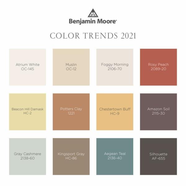 trend trend χρώματα 2021 benjamin moore