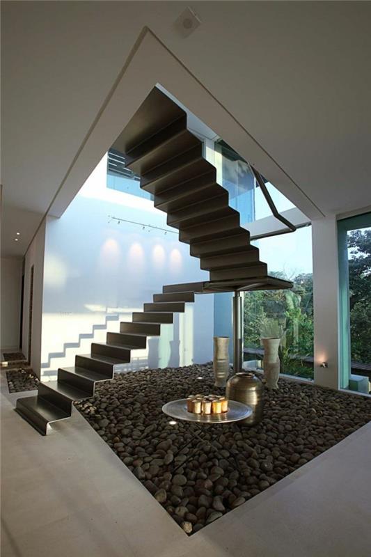 σκάλα εσωτερική σκάλα φουτουριστικός σχεδιασμός μοντέρνα εσωτερική αρχιτεκτονική
