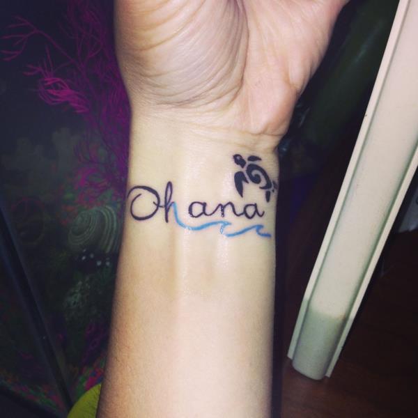 tribal handgelek ohana tattoo