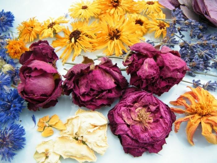 ιδέες δημιουργικής διακόσμησης αποξηραμένων λουλουδιών για το σπίτι