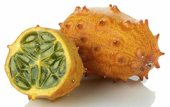 τροπικά φρούτα πεπόνι κέρατο αγγουριού kiwano