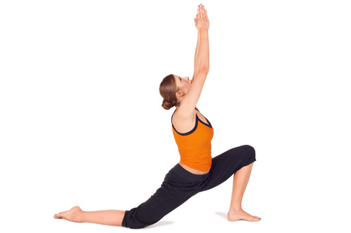 Crescent Pose baba ramdev yogasan svorio netekimui