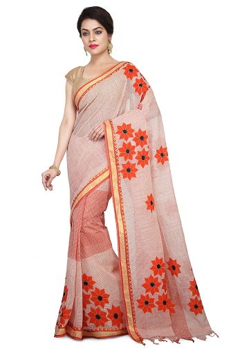 Siuvinėjimas Cotton Saree