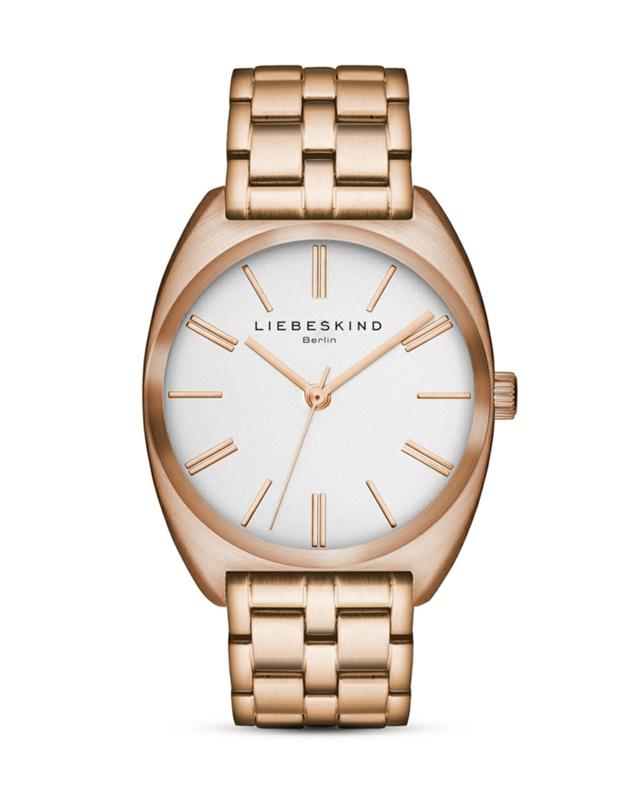 ρολόι ροζ χρυσό ρολόι ματ σχεδιαστής κυρίες ρολόι liebeskind berlin
