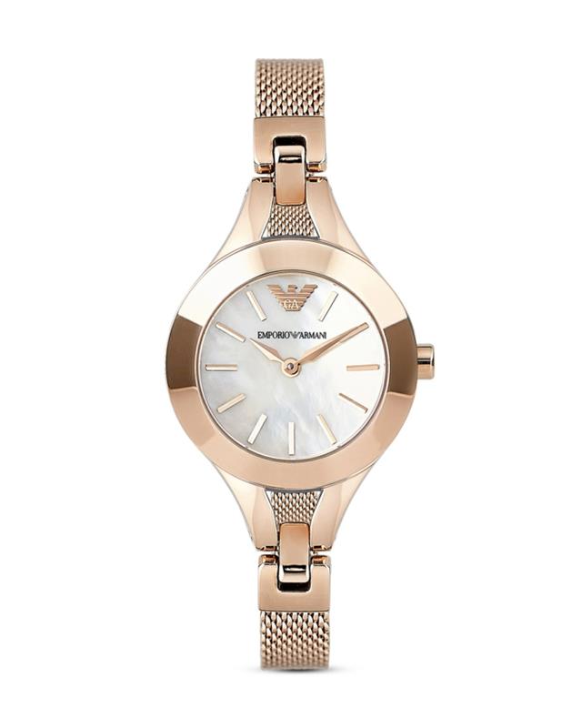 ρολόι rosegold κυρίες ρολόι καρπού emporio armani