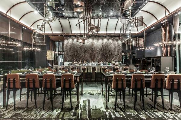 ιδέες εσωτερικού σχεδιασμού μπαρ εστιατορίων πυρομαχικών εστιατόριο Κίνα