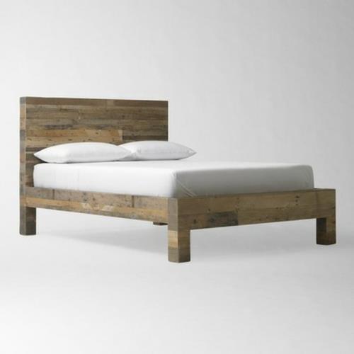 οικολογικά έπιπλα διπλό κρεβάτι από φυσικό ξύλο