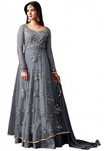 Nesiūtas tinklas Salwar Kameez