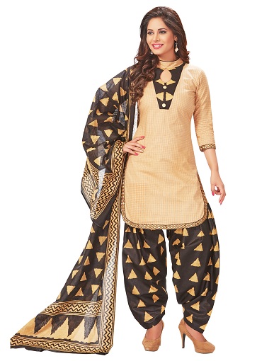 Siuvamas medvilninis Salwar kostiumas su Dupatta