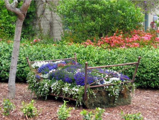 ανακύκλωση διακοσμήσεων κήπου φτιάξτε μόνοι σας παρτέρια