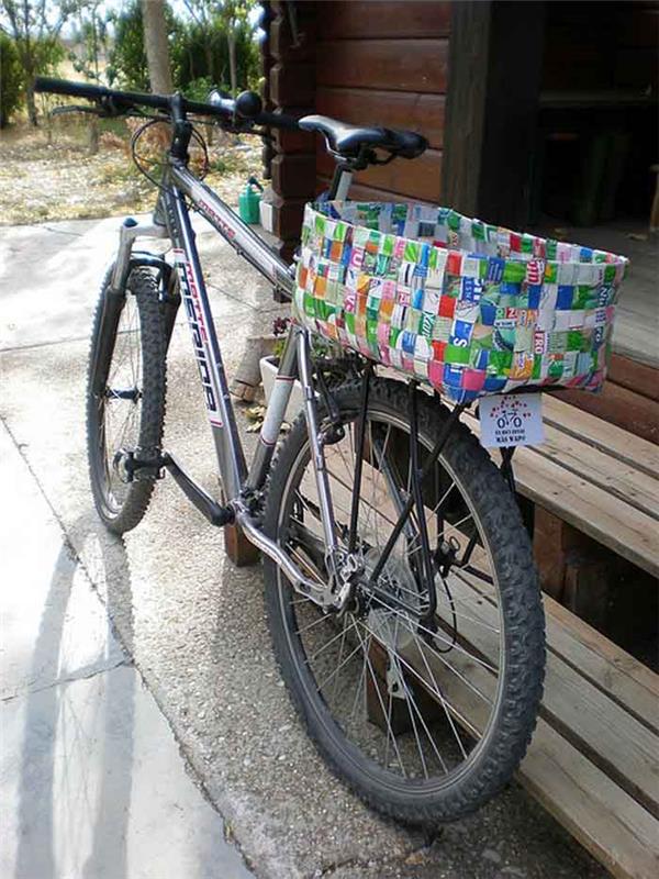 ανακύκλωση ιδεών ανακύκλωση tinkering tetrapack γραφείο καλάθι ποδηλάτων