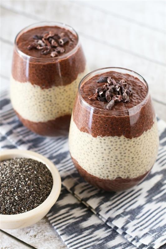 βανίλια σοκολάτα vegan πρωινό συνταγές chia