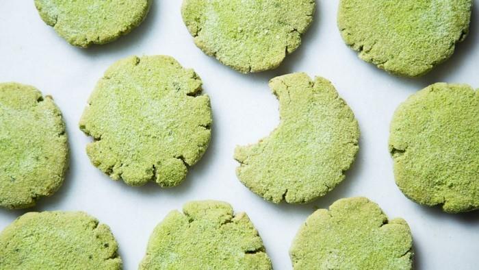 vegan ψήνετε απλά μπισκότα matcha ginger