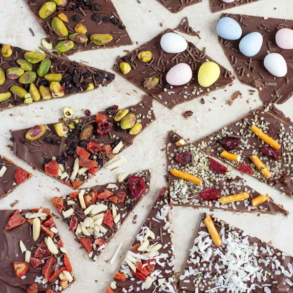 Φτιάξτε μόνοι σας vegan σπασμένη σοκολάτα για το Πάσχα