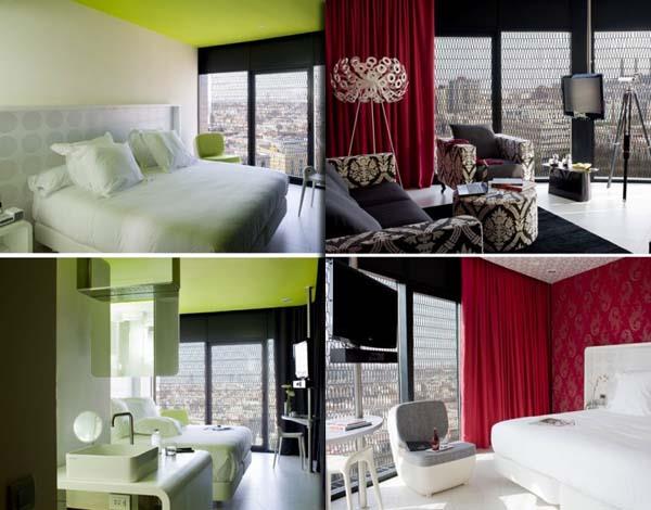 ενωμένα χρώματα barcelo raval ξενοδοχείο σχεδιασμός κρεβατοκάμαρα