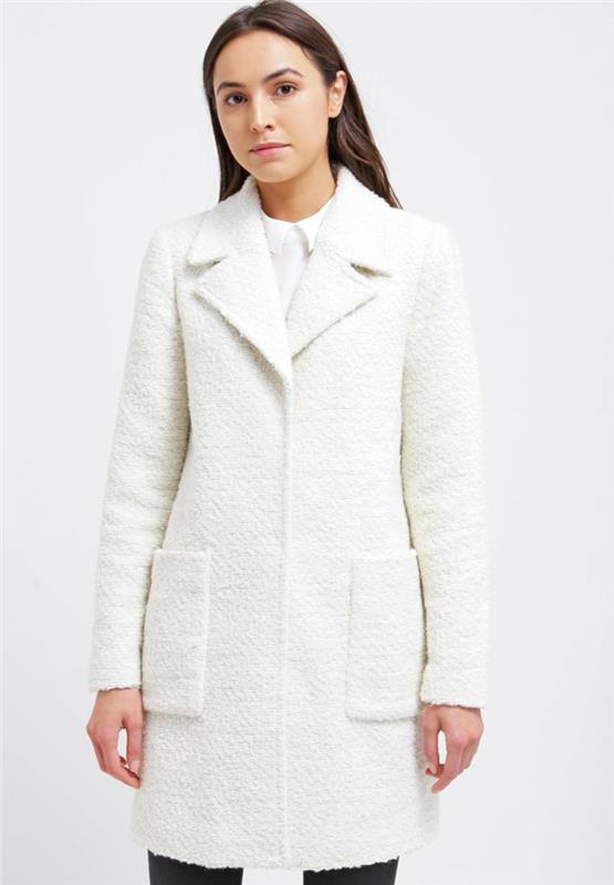 vero moda classic γυναικείο χειμερινό παλτό γιακά πέτου