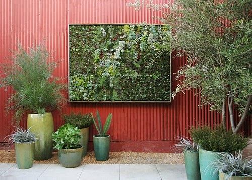 κάθετο σχήμα κήπου πλαίσιο τοίχου flora grubb κήποι