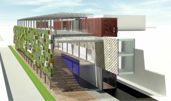κάθετος κήπος USA Pavilion Milan Expo 5 σχεδιάγραμμα βιώσιμης αρχιτεκτονικής