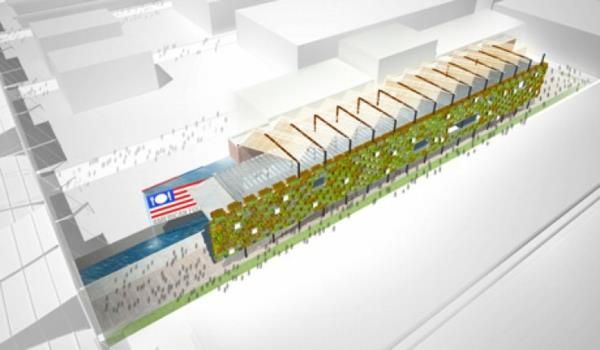 κάθετος κήπος USA Pavilion Milan Expo 5 project