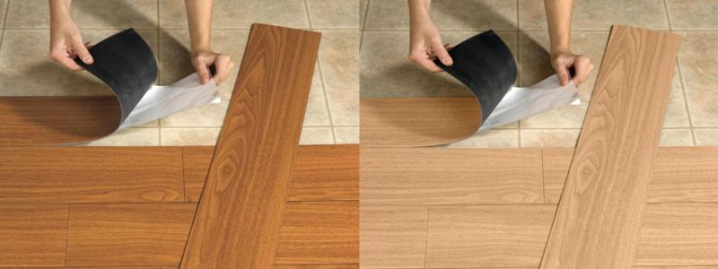 βινυλίου laminate αυτοκόλλητη ιδέες για δάπεδα