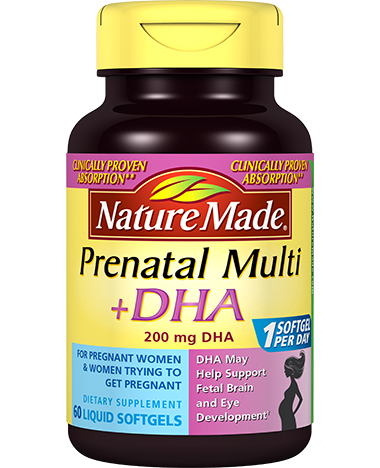 Gamta Prenatal Multi + Dha, 200 mg, 150 minkštųjų gelių