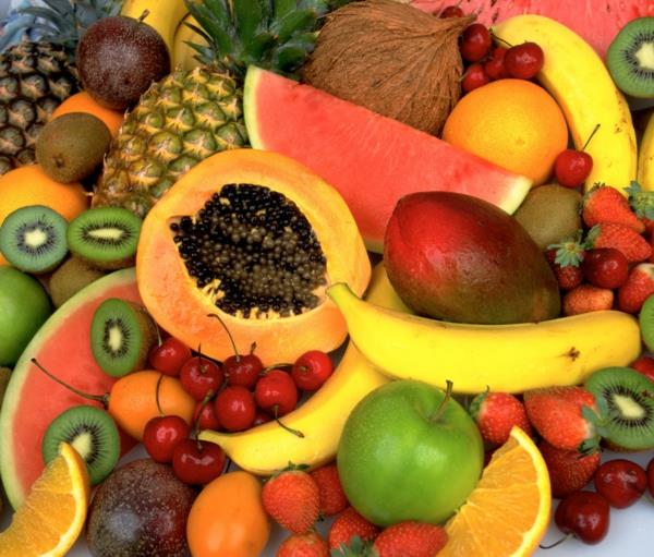 τραπέζι βιταμινών βιταμίνη β τροπικά φρούτα