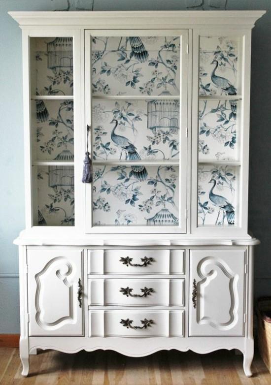 βιτρίνα διακοσμήστε diy ιδέες απορρίμματα ταπετσαρίας