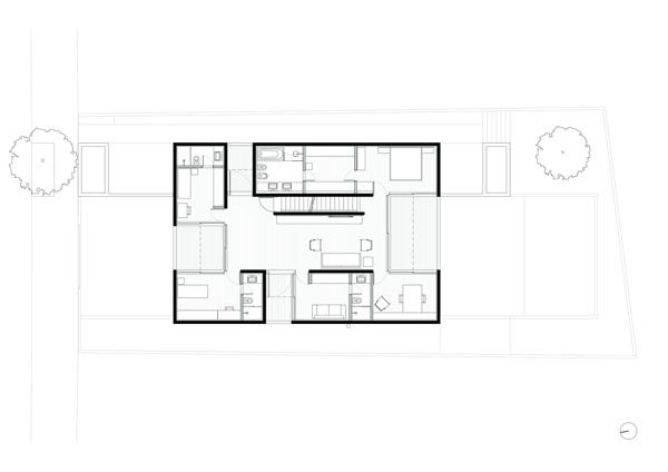ογκομετρική δομή ιδέα σπίτι φουτουριστικό εξωτερικό σχεδιασμό