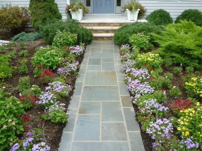 Κάντε ευκολότερη τη φροντίδα των μπροστινών κήπων για τα μονοπάτια κήπου από πέτρα που είναι πιο εύκολο να φροντίσετε
