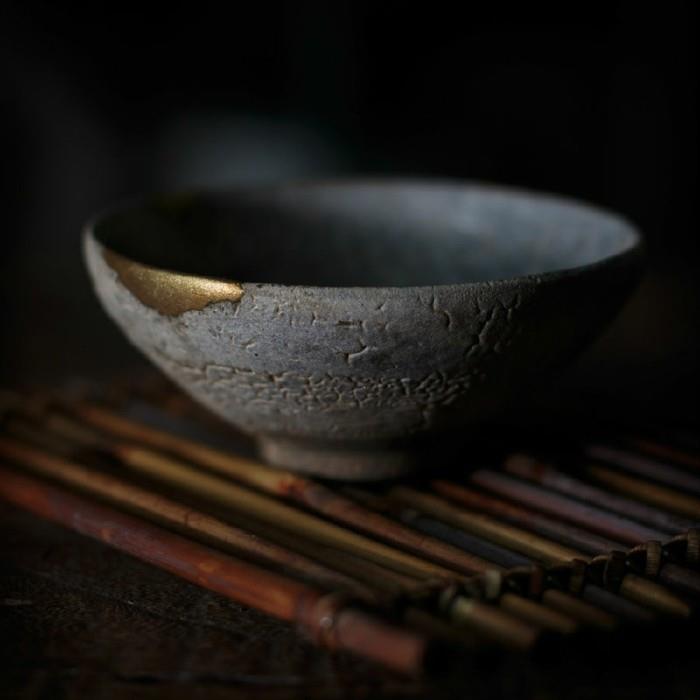 wabi saber bowl kintsugi στολίζει