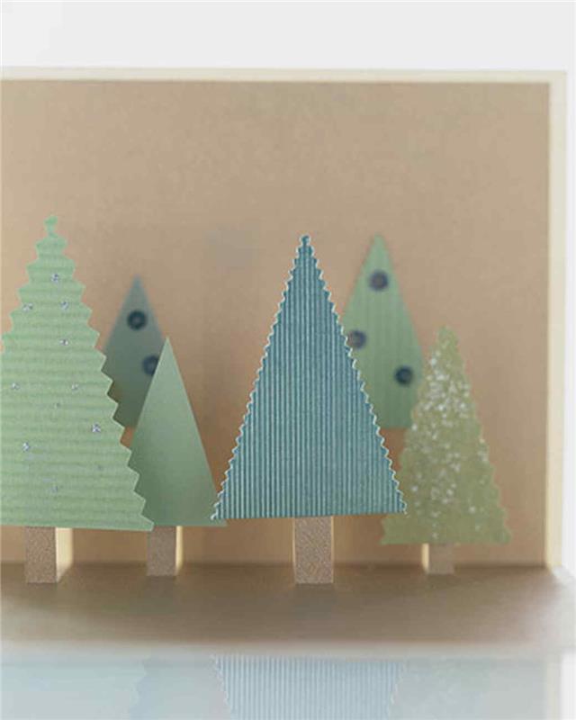 χριστουγεννιάτικες κάρτες tinker ιδέα δάσους
