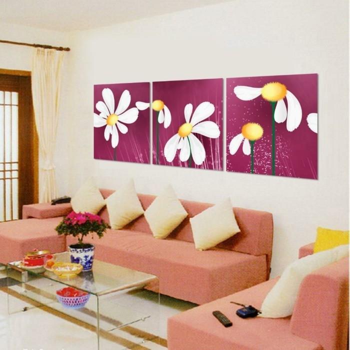 ιδέες τοίχου αρ ντεκό σαλόνι ιδέες σχεδιασμού τοίχων λουλούδια