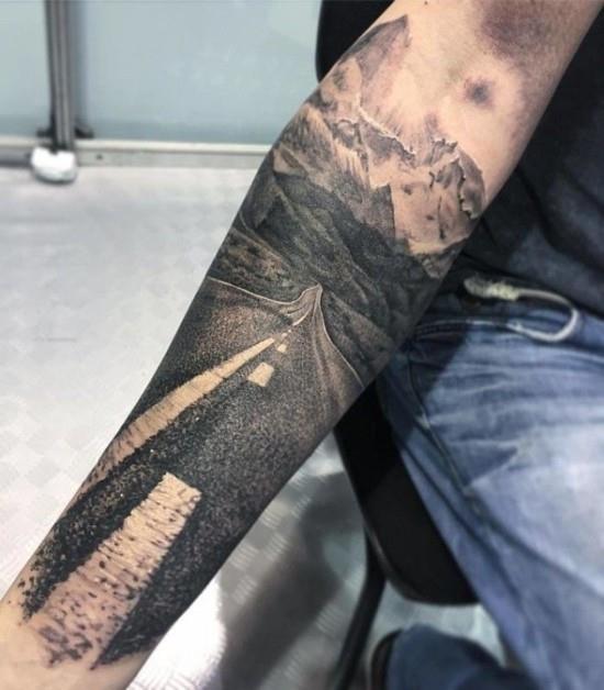 Wanderlust tattoo ideas 3d way