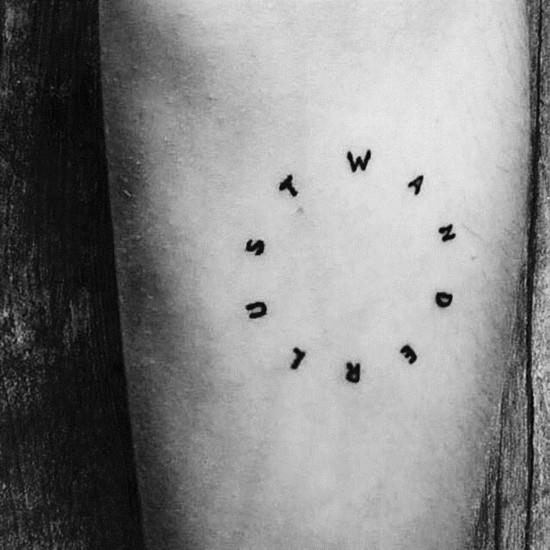 wanderlust τατουάζ ιδέες γράμματα