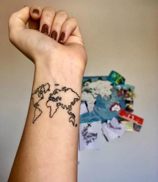 wanderlust tattoo ιδέες καρπό