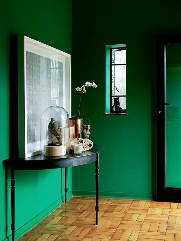 χρώμα τοίχου σκούρο πράσινο χρώμα ιδέες σχεδιασμός τοίχου kühn