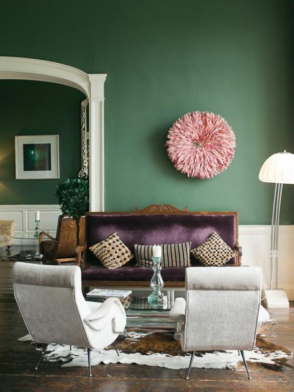 χρώμα τοίχου πράσινο χρώμα ιδέες σχεδιασμός τοίχου εγκατάσταση ροζ τοίχου
