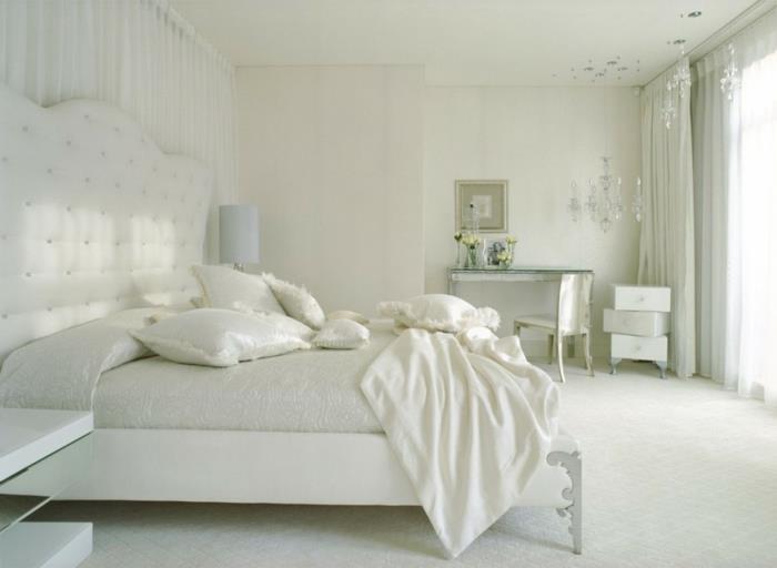 χρώμα τοίχου λευκές ζωντανές ιδέες κρεβατοκάμαρα πολυέλαιος τραπεζαρία