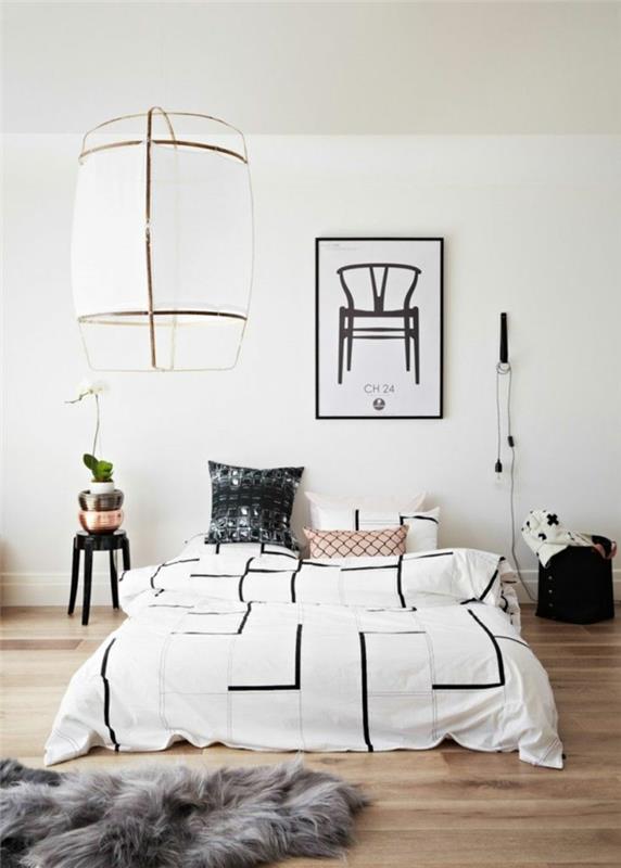 χρώμα τοίχου λευκό σαλόνι ιδέες υπνοδωμάτιο μινιμαλιστικό