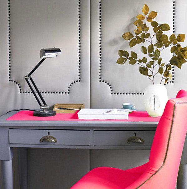 χρώματα τοίχου ροζ καρέκλα εργασίας