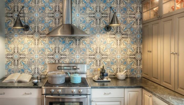 σχεδιασμός τοίχου κουζίνα όμορφα πλακάκια τοίχου λαμπτήρας τοίχου σχεδιασμός κουζίνας