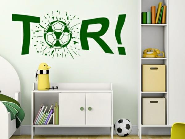 διακόσμηση της διακόσμησης τοίχου του παιδικού δωματίου αγόρια αίθουσα τοίχου αυτοκόλλητο γκολ ποδόσφαιρο