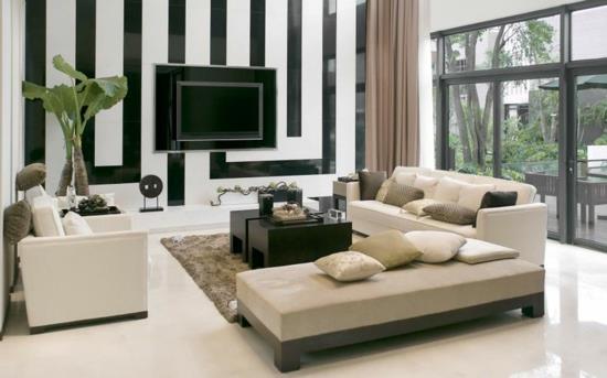 σχεδιασμός τοίχου μοντέρνο σαλόνι σαλόνι ιδέα τοίχου καναπές