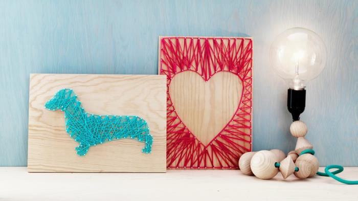ιδέες τοίχου διακόσμηση τοίχου χορδή διακόσμηση τοίχου καρδιά σκυλί panduro