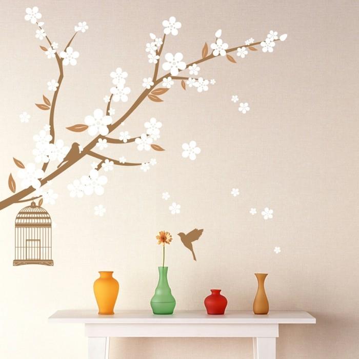 βάψιμο τοίχου λουλούδια κρέμα βαφής τοίχου χρωματιστές αποχρωματισμοί