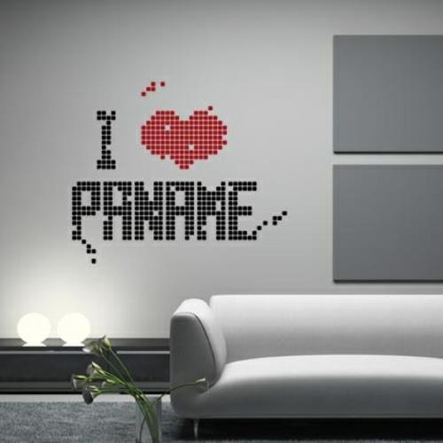 αυτοκόλλητο τοίχου αυτοκόλλητο τοίχου διακόσμηση τοίχου paname αγάπη